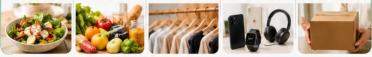Restaurants, grocery, fashion, electronics and parcel delivery